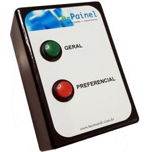 Botoeira 2 botões para Painéis de Senha