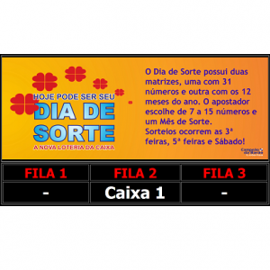 Painel Eletrônico Organizador de Fila para Lotérica