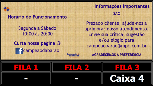 Painel Eletrônico Organizador de Fila para Lotérica - Image 4