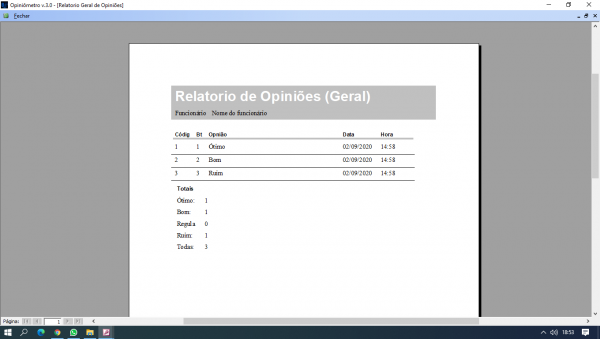 Opiniômetro (Sistema de Classificação do Índice de Satisfação do Atendimento Recebido) - Image 3